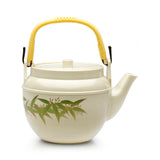 Melamine Teapot 38 Fl Oz, Beige/Green