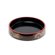 Lacquer Sushi Oke 9-5/8"D x 2-1/4"H, Brown