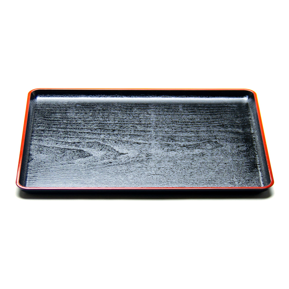 黒漆塗角盆 数奇物九客 /Black Lacquer Tray 9pcs Black Lacquered Chanoyu Tray (Yamamichi-bon) for Chanoyu Tea