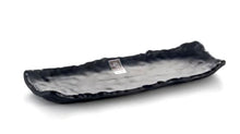 12¾ × 5 in Matte Black Melamine Irregular Platter