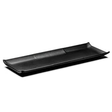 15 × 5 in Matte Black Melamine Rectangular Platter