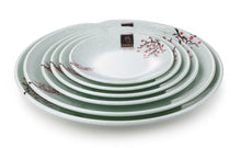 10¼″ Mint Green Floral Melamine Round Plate