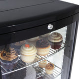 Turbo Air Diamond Glass Merchandiser, Countertop, 3 Shelves, 2 Doors, 16-3/4"W