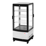 Turbo Air Diamond Glass Merchandiser, Countertop, 3 Shelves, 2 Doors, 16-3/4"W