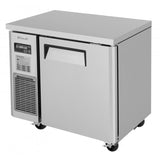 Turbo Air J Series Narrow Undercounter Freezer, 1 Section, 1 Door, 35"W