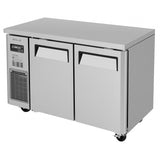 Turbo Air J Series Narrow Undercounter Freezer, 2 Section, 2 Door, 47"W