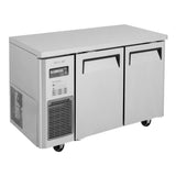 Turbo Air J Series Narrow Undercounter Refrigerator, 2 Section, 2 Door, 47"W