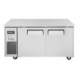 Turbo Air J Series Side Mount Undercounter Refrigerator, 2 Section, 2 Door, 59"W