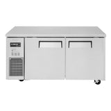 Turbo Air J Series Narrow Undercounter Refrigerator, 2 Section, 2 Door, 59"W