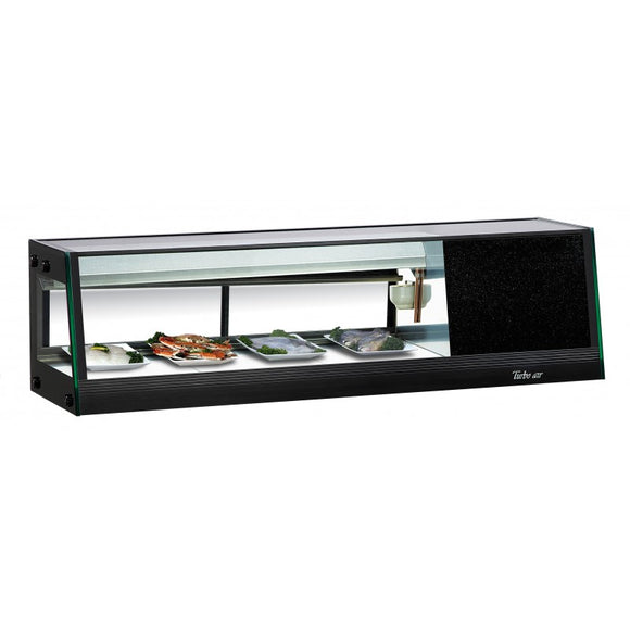 Turbo Air Refrigerated Sushi Case Display, Left or Right Side Condenser, 46