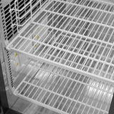 Turbo Air Back Bar Cooler, 2 Section, 49"W, Black