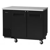Turbo Air Back Bar Cooler, 2 Section, 49"W, Black