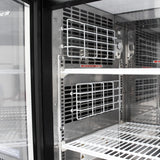 Turbo Air Back Bar Cooler, 2 Section, 61"W, Black