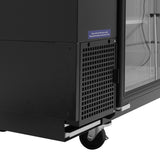 Turbo Air Back Bar Cooler, 2 Section, 49"W, Glass Door