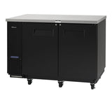 Turbo Air Back Bar Cooler, 2 Section, 61"W, Glass Door