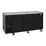 Turbo Air Back Bar Cooler, 2 Section, 73"W, Black