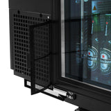Turbo Air Back Bar Cooler, 2 Section, 73"W, Glass Door