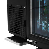 Turbo Air Back Bar Cooler, 2 Section, 73"W, Glass Door