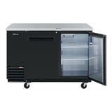 Turbo Air Super Deluxe Back Bar Cooler, 58"W, Black