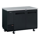 Turbo Air Super Deluxe Back Bar Cooler, 58"W, Black