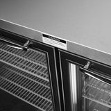 Turbo Air Super Deluxe Back Bar Cooler, 58"W, Glass Door