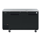 Turbo Air Super Deluxe Back Bar Cooler, 69"W, Black