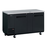 Turbo Air Super Deluxe Back Bar Cooler, 69"W, Black