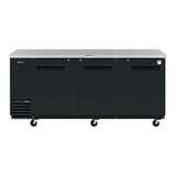 Turbo Air Super Deluxe Back Bar Cooler, 90"W, Black