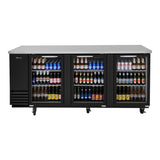 Turbo Air Super Deluxe Back Bar Cooler, 90"W, Glass Door