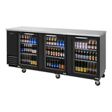 Turbo Air Super Deluxe Back Bar Cooler, 90"W, Glass Door