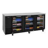 Turbo Air Super Deluxe Back Bar Cooler, 90"W, Glass Door