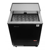 Turbo Air Super Deluxe Glass and Mug Froster, 24"W, Black