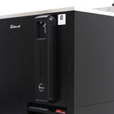 Turbo Air Super Deluxe Bottle Cooler, 80"W, Black