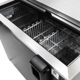 Turbo Air Super Deluxe Bottle Cooler, 64"W, Black