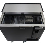 Turbo Air Super Deluxe Bottle Cooler, 36"W, Black