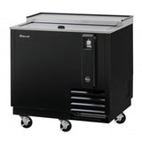 Turbo Air Super Deluxe Bottle Cooler, 36"W, Black