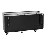 Turbo Air Super Deluxe Bottle Cooler, 80"W, Black