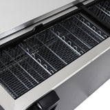 Turbo Air Super Deluxe Bottle Cooler, 95"W, Black