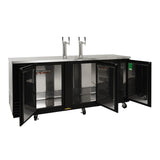 Turbo Air Super Deluxe Beer Dispenser, 90"W, Black