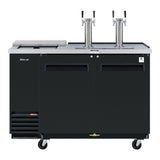 Turbo Air Super Deluxe Club Top Beer Dispenser, 58"W, Black