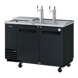 Turbo Air Super Deluxe Club Top Beer Dispenser, 58"W, Black