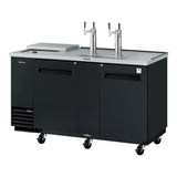 Turbo Air Super Deluxe Club Top Beer Dispenser, 69"W, Black