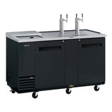 Turbo Air Super Deluxe Club Top Beer Dispenser, 69"W, Black