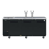 Turbo Air Super Deluxe Club Top Beer Dispenser, 90"W, Black