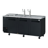 Turbo Air Super Deluxe Club Top Beer Dispenser, 90"W, Black