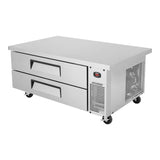 Turbo Air Super Deluxe Chef Base, Extended Top, 1 section, 2 Drawers, 52"W