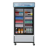 Turbo Air Sliding Glass Door Refrigerated Merchandiser, 2 Section, 41"W