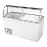 Turbo Air Ice Cream Dipping Cabinet, 68"W, White