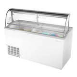 Turbo Air Ice Cream Dipping Cabinet, 68"W, White