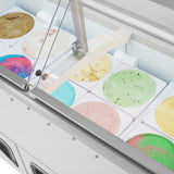Turbo Air Ice Cream Dipping Cabinet, 68"W, White